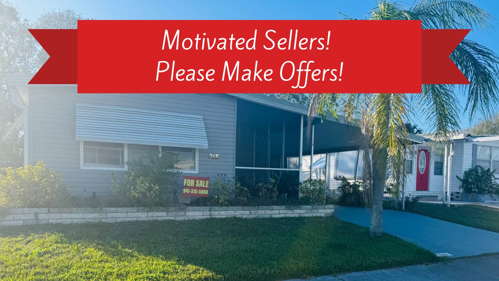 24 Tahitian Drive, Ellenton, Florida 34222, 2 Bedrooms Bedrooms, ,2 BathroomsBathrooms,55-Plus Mobile Home,For Sale,Tahitian Drive,3367