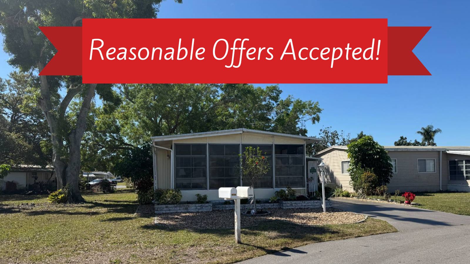 4232 Pittenger Drive, Sarasota, Florida 34234, 2 Bedrooms Bedrooms, ,2 BathroomsBathrooms,55-Plus Mobile Home,For Sale,Pittenger Drive,3519