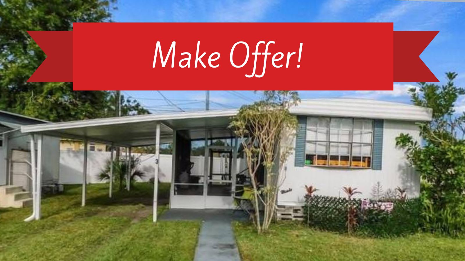 3305 Skyview Drive, Lot 3, Lakeland, Florida 33801, 2 Bedrooms Bedrooms, ,1 BathroomBathrooms,55-Plus Mobile Home,For Sale,Skyview Drive, Lot 3,3890