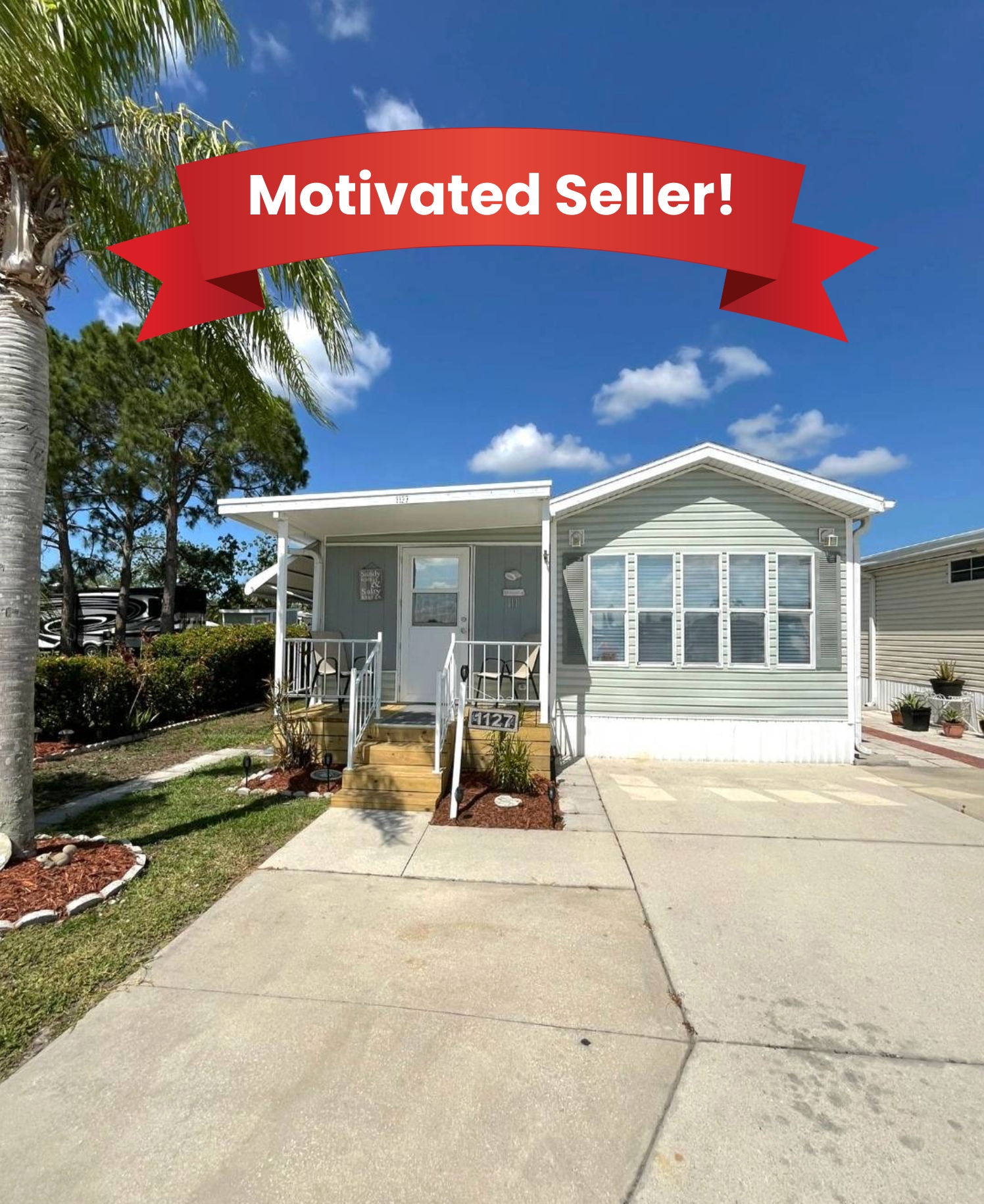 800 Kay Road, Lot 1127, Bradenton, Florida 34212, 2 Bedrooms Bedrooms, ,1 BathroomBathrooms,All - Age Mobile Home,For Sale,Kay Road, Lot 1127,4692